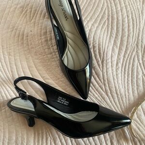 Classy Black Slingback Heels
